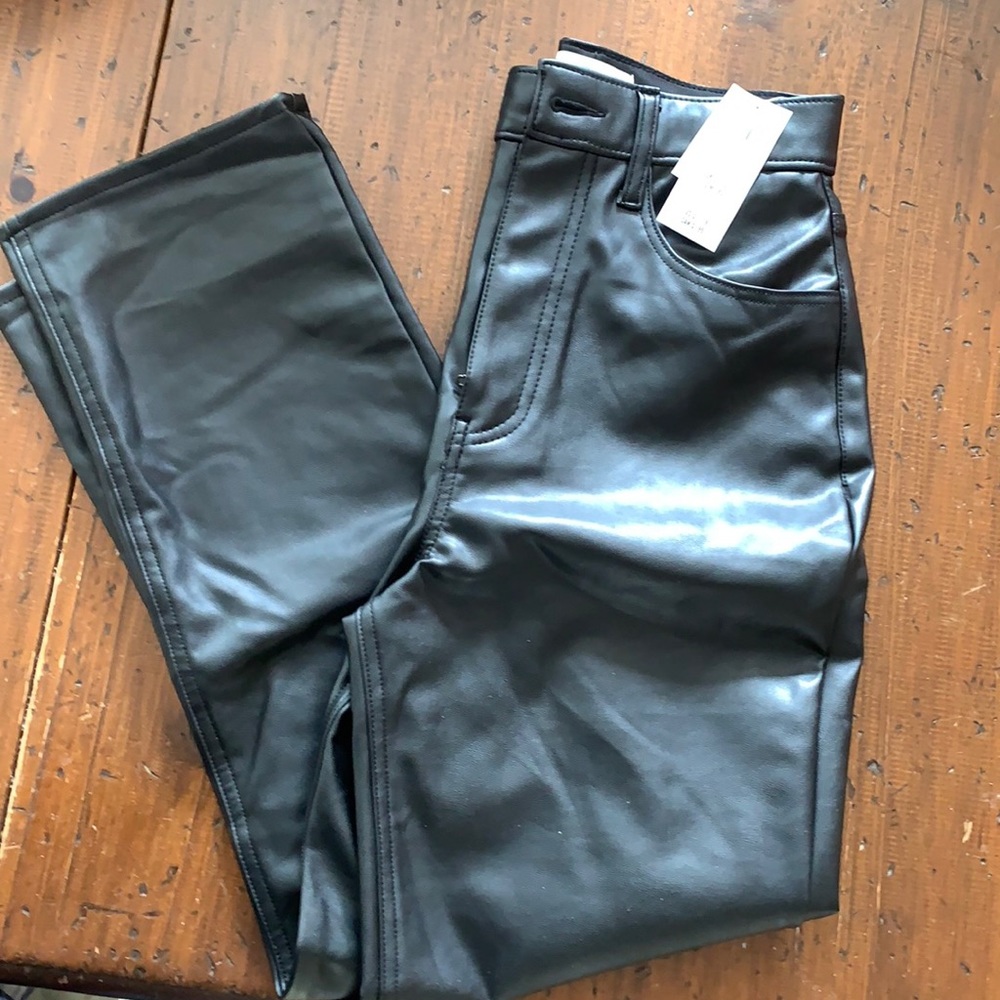 Abercrombie faux leather pants